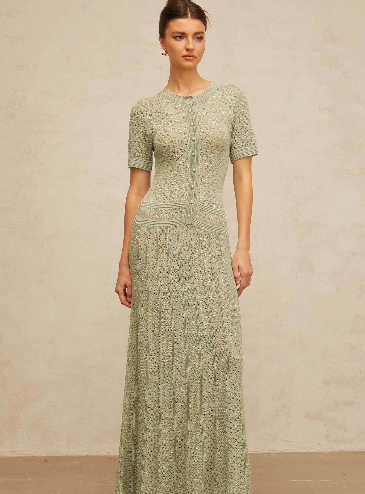 Sage Knit Dress