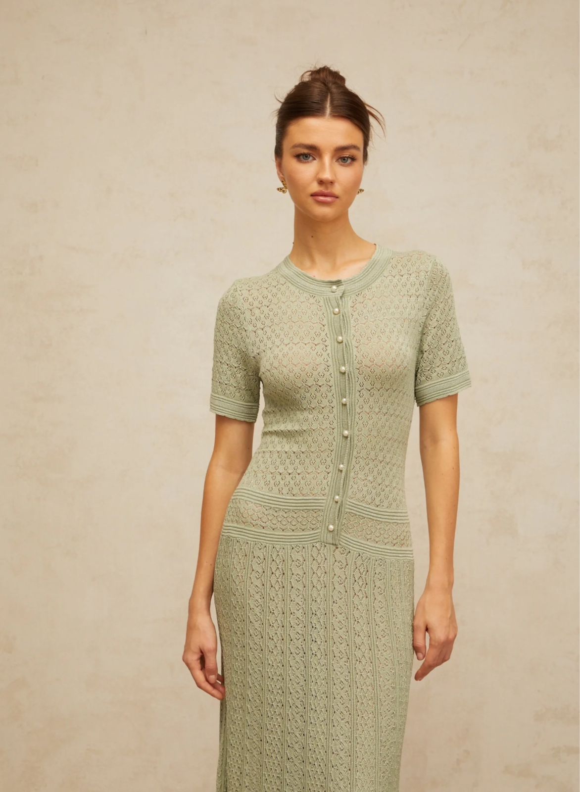 Sage Knit Dress